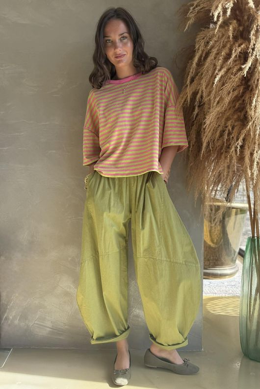 Sunday Morning Tee Peony & Lime